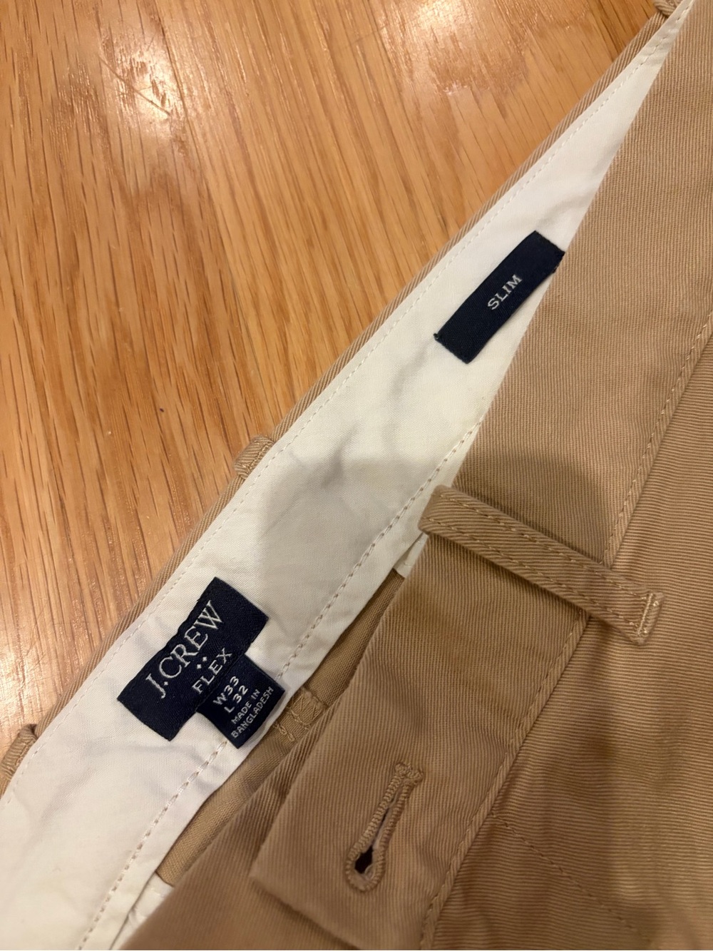 J. Crew Slim Fit Chinos in Tan